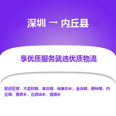 深圳到內丘縣貨運公司(當天派送）